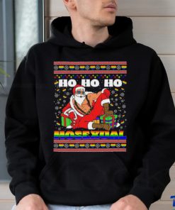 Ho Ho Ho Santa Homosexual Christmas Ugly Shirt