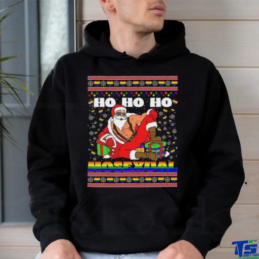 Ho Ho Ho Santa Homosexual Christmas Ugly Shirt