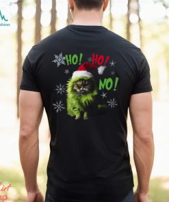 Ho Ho No Cute Cat Wearing Hat Christmas Cat Classic T Shirt