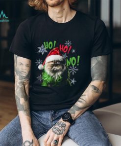 Ho Ho No Funny Bad Cat Funny Xmas Shirt