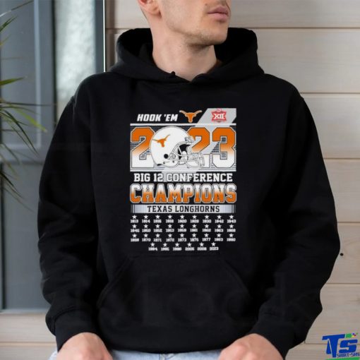 Hook ‘Em 33 Time Big 12 Conference Champions Texas Longhorns Shirt