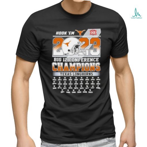 Hook ‘Em 33 Time Big 12 Conference Champions Texas Longhorns Shirt