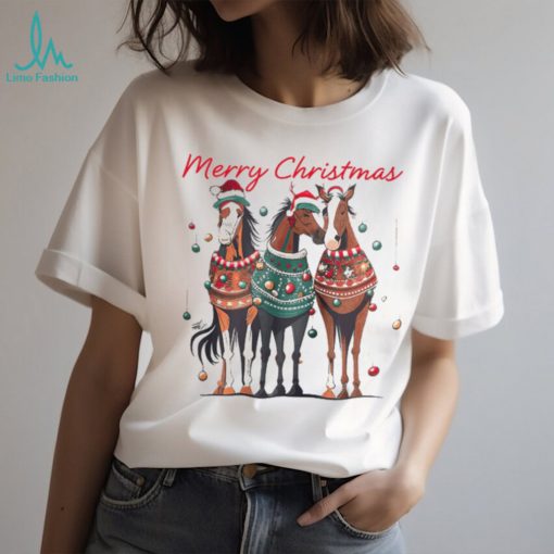 Horse Christmas T shirt