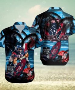 Houston Texans Mascot Design NFL Hawaiian Shirt, Texans Gifts