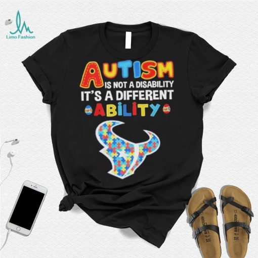 Houston Texans NFL Autism Is Not A Disability 2024 Shirt