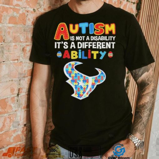 Houston Texans NFL Autism Is Not A Disability 2024 Shirt