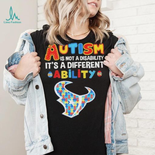 Houston Texans NFL Autism Is Not A Disability 2024 Shirt