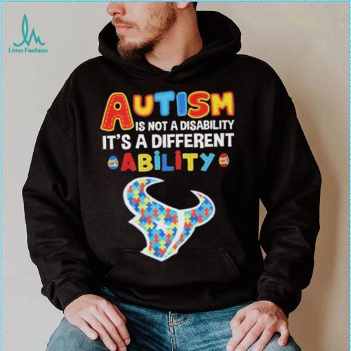 Houston Texans NFL Autism Is Not A Disability 2024 Shirt