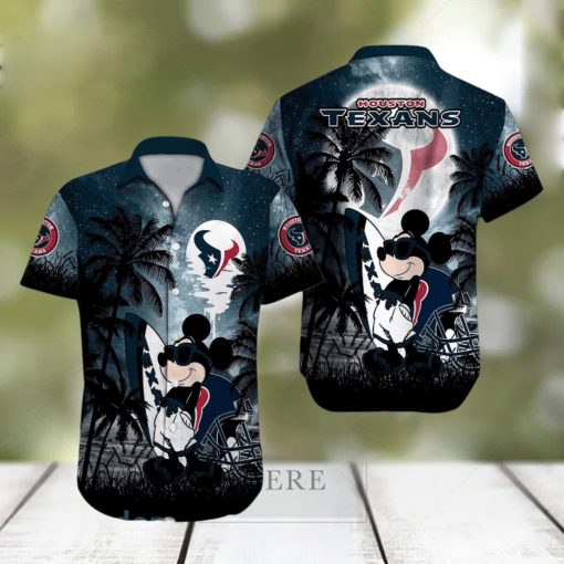 Houston Texans NFL Team Logo Baby Yoda Hawaiian Shirt