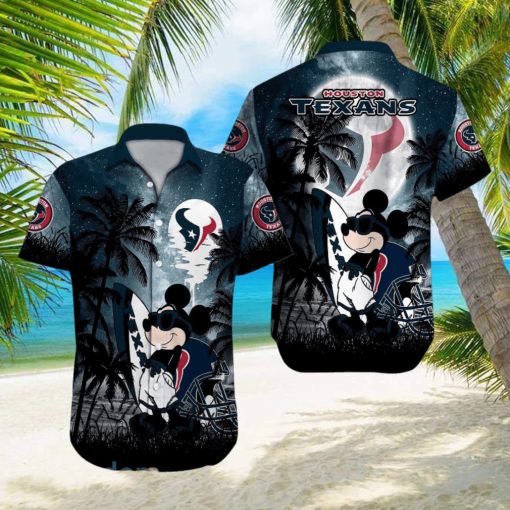 Houston Texans NFL Team Logo Baby Yoda Hawaiian Shirt