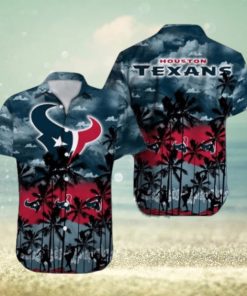 Houston Texans Palm Tree Design NFL Hawaiian Shirt, Texans Clothing