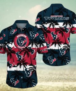 Houston Texans Palm Tree Pattern Hawaiian shirt, Houston Texans Gifts