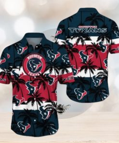 Houston Texans Palm Tree Pattern Hawaiian shirt, Houston Texans Gifts