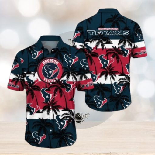 Houston Texans Palm Tree Pattern Hawaiian shirt, Houston Texans Gifts