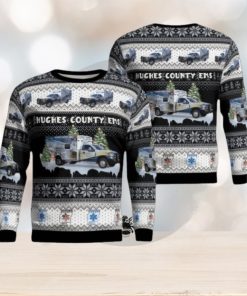 Hughes County Emergency Medical Service AOP Christmas Ugly Sweater Christmas Season Gift