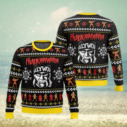 Hulkamania Hulk Hogan Ugly Christmas Sweater