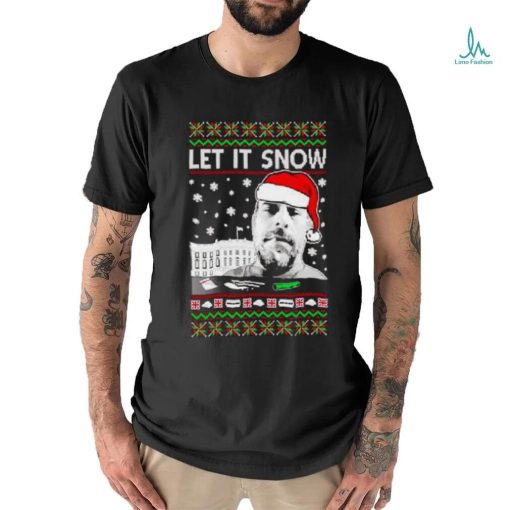 Hunter Let It Snow Biden Ugly Christmas Shirt