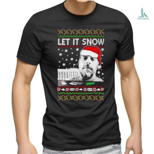 Hunter Let It Snow Biden Ugly Christmas Shirt