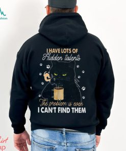 I Have Lots Of Hidden Talents Can't Find Them Funny Black Cat Classic T Shirt