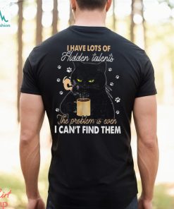 I Have Lots Of Hidden Talents Can't Find Them Funny Black Cat Classic T Shirt