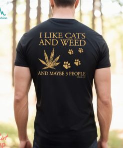 I Like Cats And Weed Classic T Shirt
