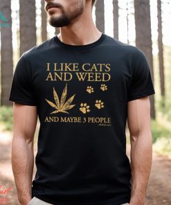 I Like Cats And Weed Classic T Shirt