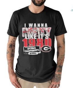 I Wanna Party Like It’s 1980 National Championships Georgia Bulldogs Shirt