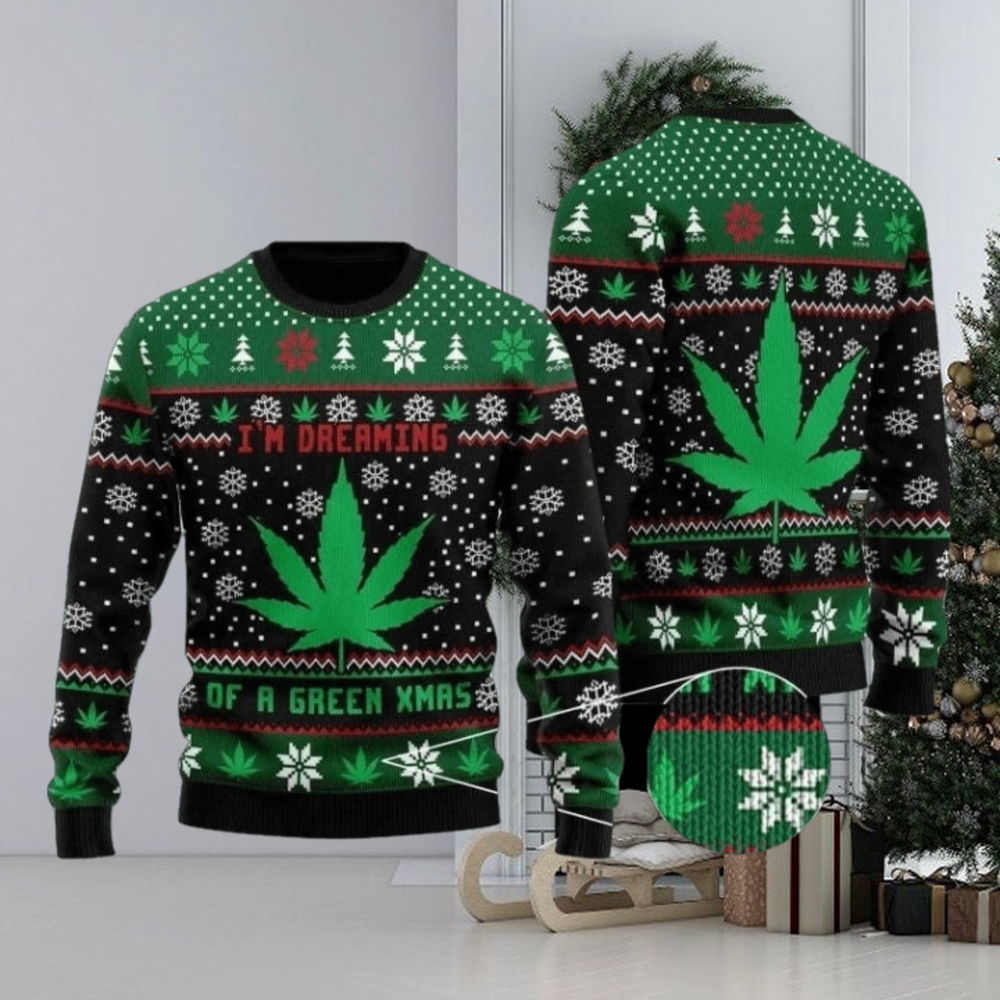 Ugly christmas sale weed sweater