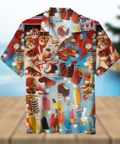 Ice Cream Hawaiian Shirt, Kawaii Cute, Ice Cream Shirt, Summer Shirt, Ice Cream Gift, Cute Summer Gift, Cute Summer Gift, cool hawaiian