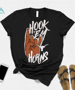 Image One Adult Texas Longhorns Burnt Hook 'Em Horns T Shirt
