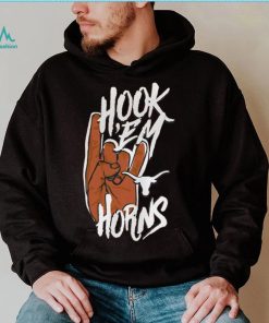 Image One Adult Texas Longhorns Burnt Hook 'Em Horns T Shirt