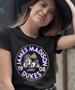 Image One James Madison Dukes Black Mascot Circle T Shirt