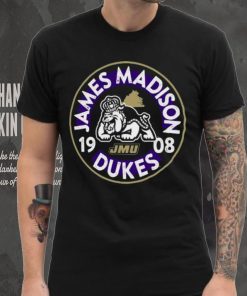 Image One James Madison Dukes Black Mascot Circle T Shirt