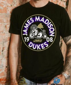 Image One James Madison Dukes Black Mascot Circle T Shirt