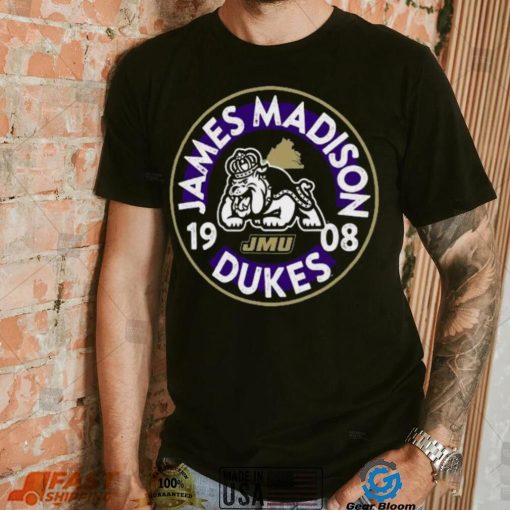 Image One James Madison Dukes Black Mascot Circle T Shirt