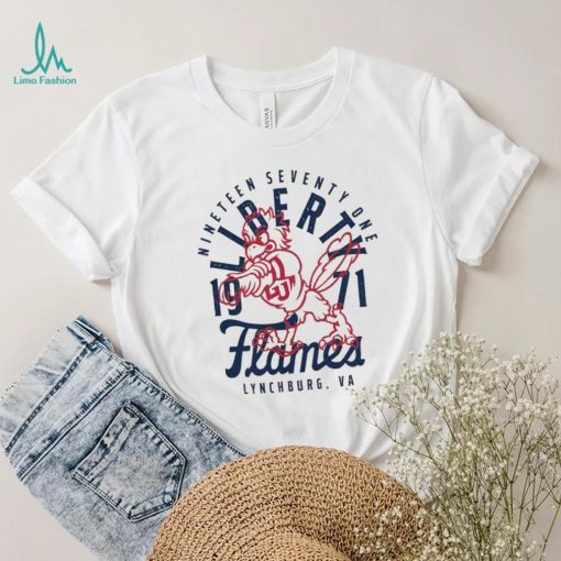 Image One Liberty Flames Ivory Mascot Overlay T Shirt