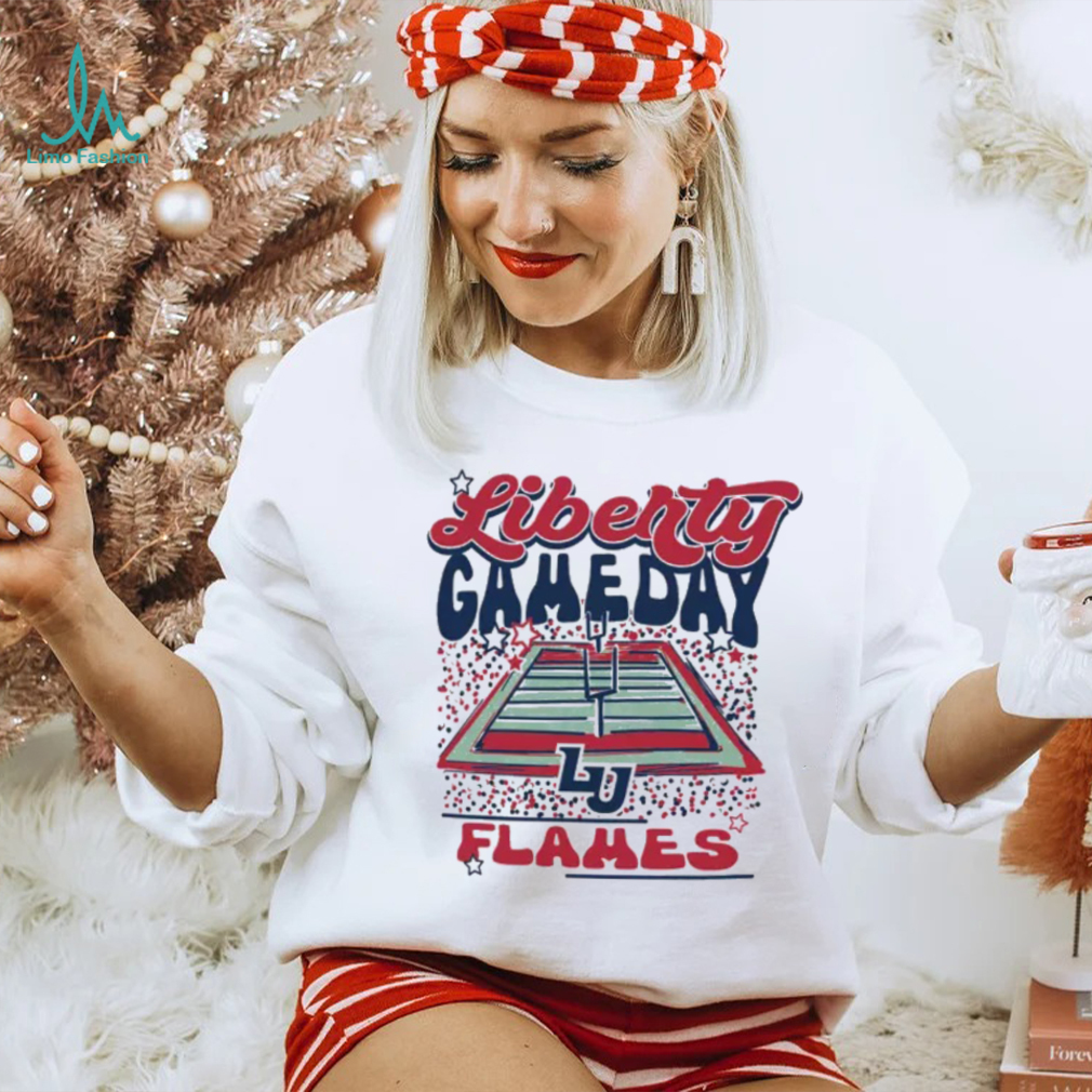 Image One Liberty Flames White Gameday Stadium T Shirt Image One Liberty Flames White Gameday Stadium T Shirt