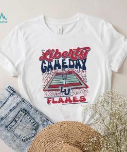 Image One Liberty Flames White Gameday Stadium T Shirt, hoodie, sweater, long sleeve and tank top Image One Liberty Flames White Gameday Stadium T Shirt