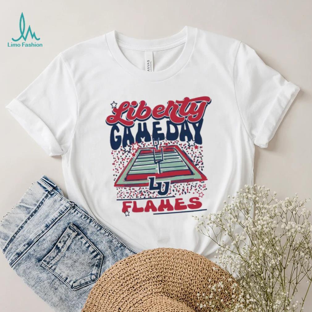 Image One Liberty Flames White Gameday Stadium T Shirt Image One Liberty Flames White Gameday Stadium T Shirt