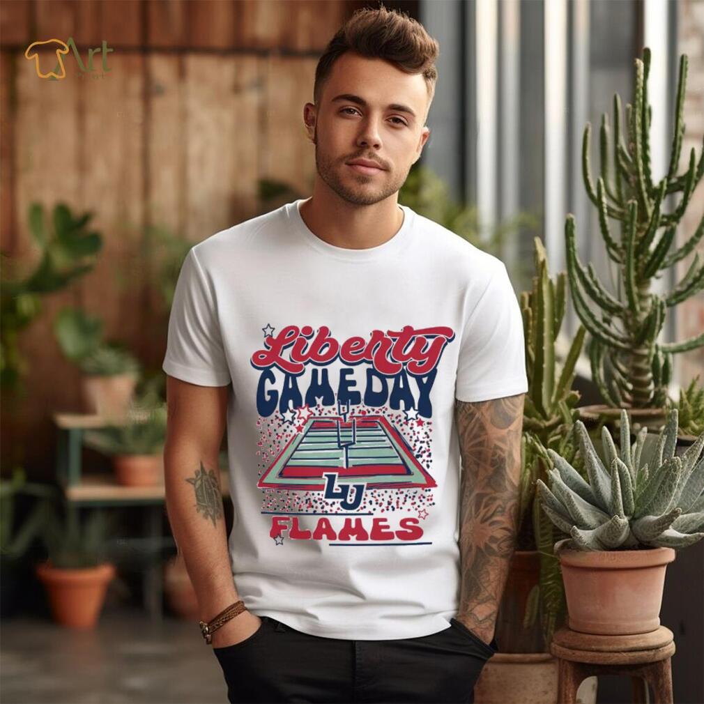 Image One Liberty Flames White Gameday Stadium T Shirt Image One Liberty Flames White Gameday Stadium T Shirt
