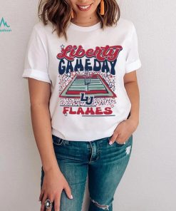 Image One Liberty Flames White Gameday Stadium T Shirt, hoodie, sweater, long sleeve and tank top Image One Liberty Flames White Gameday Stadium T Shirt