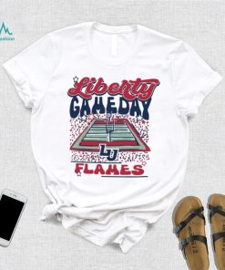 Image One Liberty Flames White Gameday Stadium T Shirt, hoodie, sweater, long sleeve and tank top Image One Liberty Flames White Gameday Stadium T Shirt