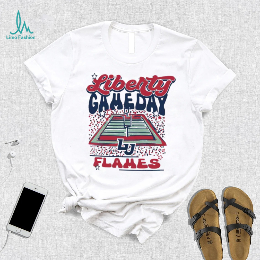 Image One Liberty Flames White Gameday Stadium T Shirt Image One Liberty Flames White Gameday Stadium T Shirt