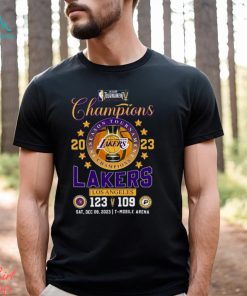 In Season Tournament Champions 2023 Los Angeles Lakers 123 – 109 Indiana Pacers Sat, Dec 09, 2023 T Mobile Arena T Shirt, hoodie, sweater, long sleeve and tank top In Season Tournament Champions 2023 Los Angeles Lakers 123 – 109 Indiana Pacers Sat, Dec 09, 2023 T Mobile Arena T Shirt