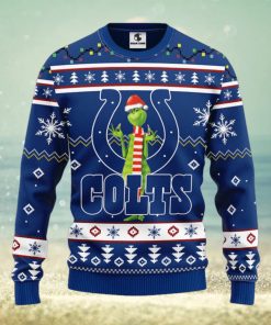 Indianapolis Colts Funny Grinch Christmas Ugly Sweater