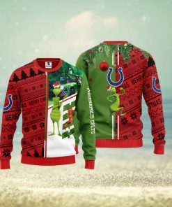 Indianapolis Colts Grinch & Scooby Doo Christmas Ugly Sweater