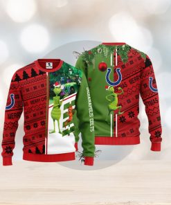 Indianapolis Colts Grinch & Scooby Doo Christmas Ugly Sweater