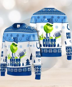 Indianapolis Colts Grinch Ugly Christmas Sweater Xmas 3D Printed Christmas Sweater Gift