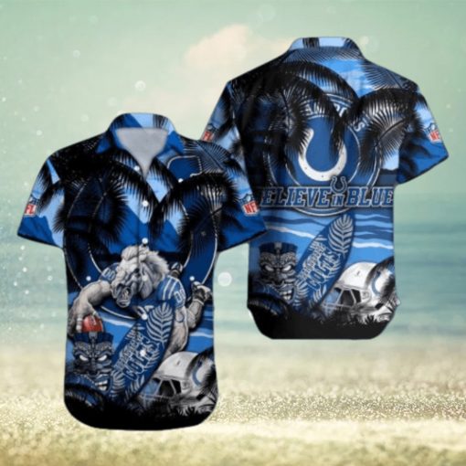 Indianapolis Colts Mascot Design NFL Hawaiian Shirt, Indianapolis Colts Gear