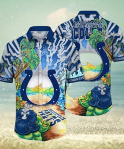Indianapolis Colts NFL Flower Hawaiian Shirt, Colts Gifts